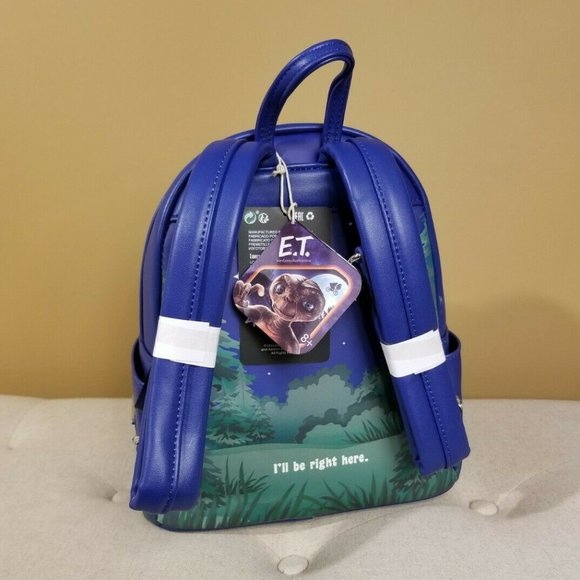 Loungefly E.T. I'll Be Right Here Glow in the Dark Mini Backpack NEW - Picture 5 of 12